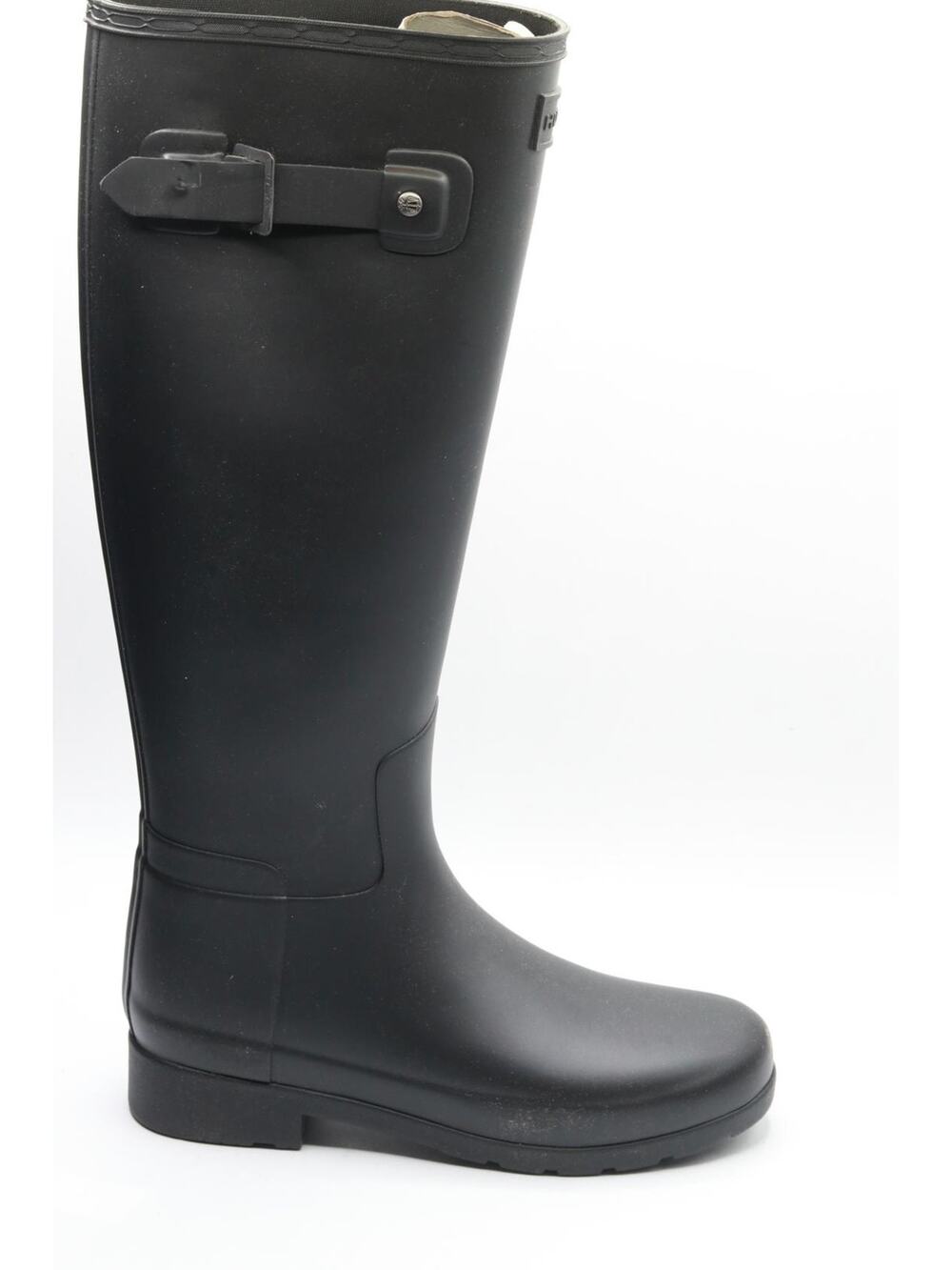 Hunter Original Refined Wide Calf Rain Boot Matte Black 5 M